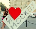 Логотип «Я люблю Москву» около Московского зоопарка